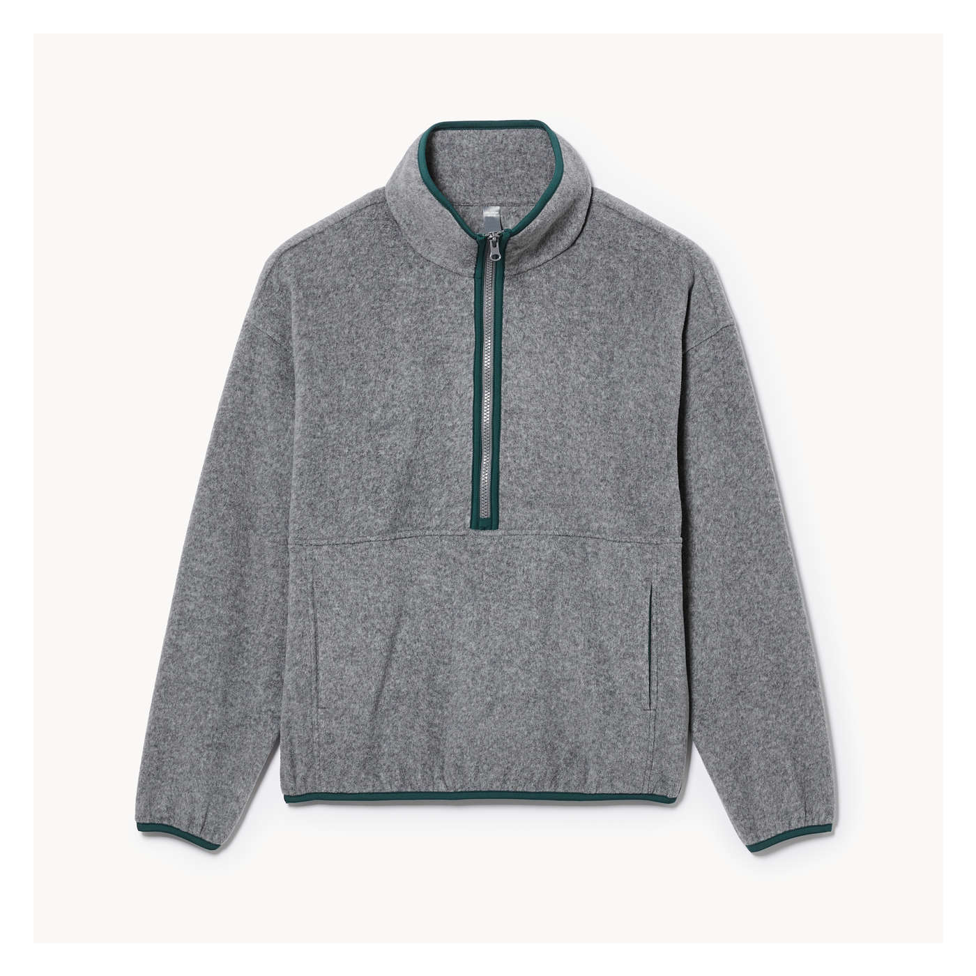 Grey half zip fleece on sale